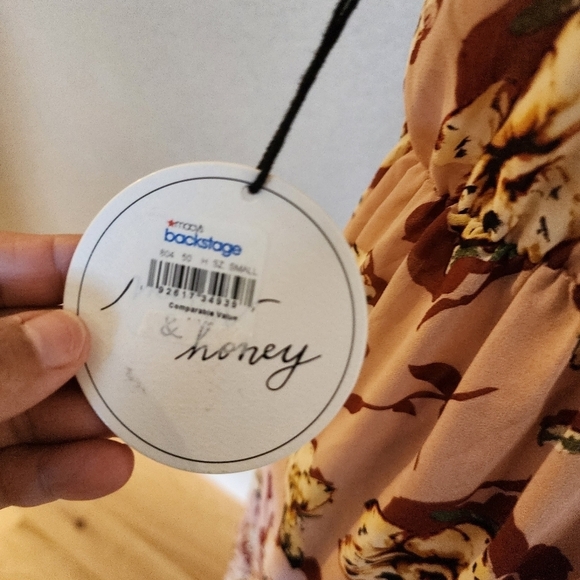 Milk & Honey maxi floral dress size Small New - Picture 7 of 10